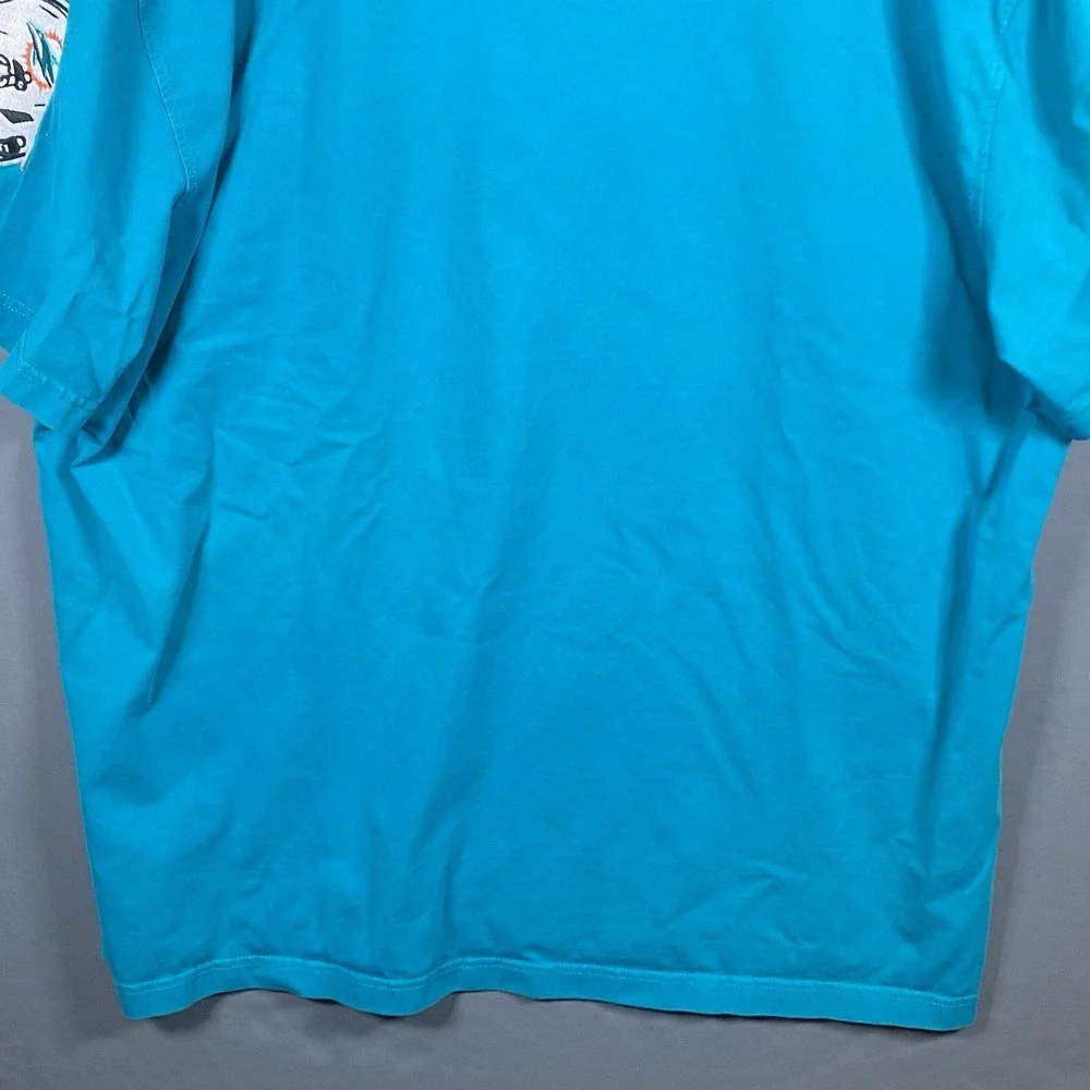 Miami‎ Dolphins Pro Standard Luxury Athletic Shirt Teal Blue Embroidered 2XL NFL